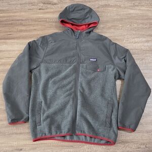Patagonia Synchilla Preowned Men's Fleece Full Zip Jacket Size XL Gray/Red